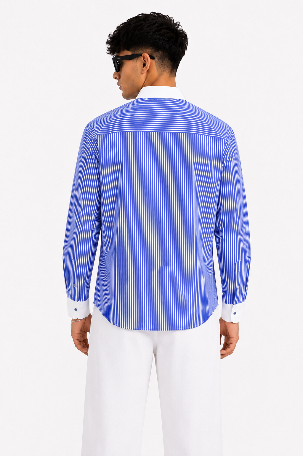 Classic Blue Stripe Long Sleeve Shirt