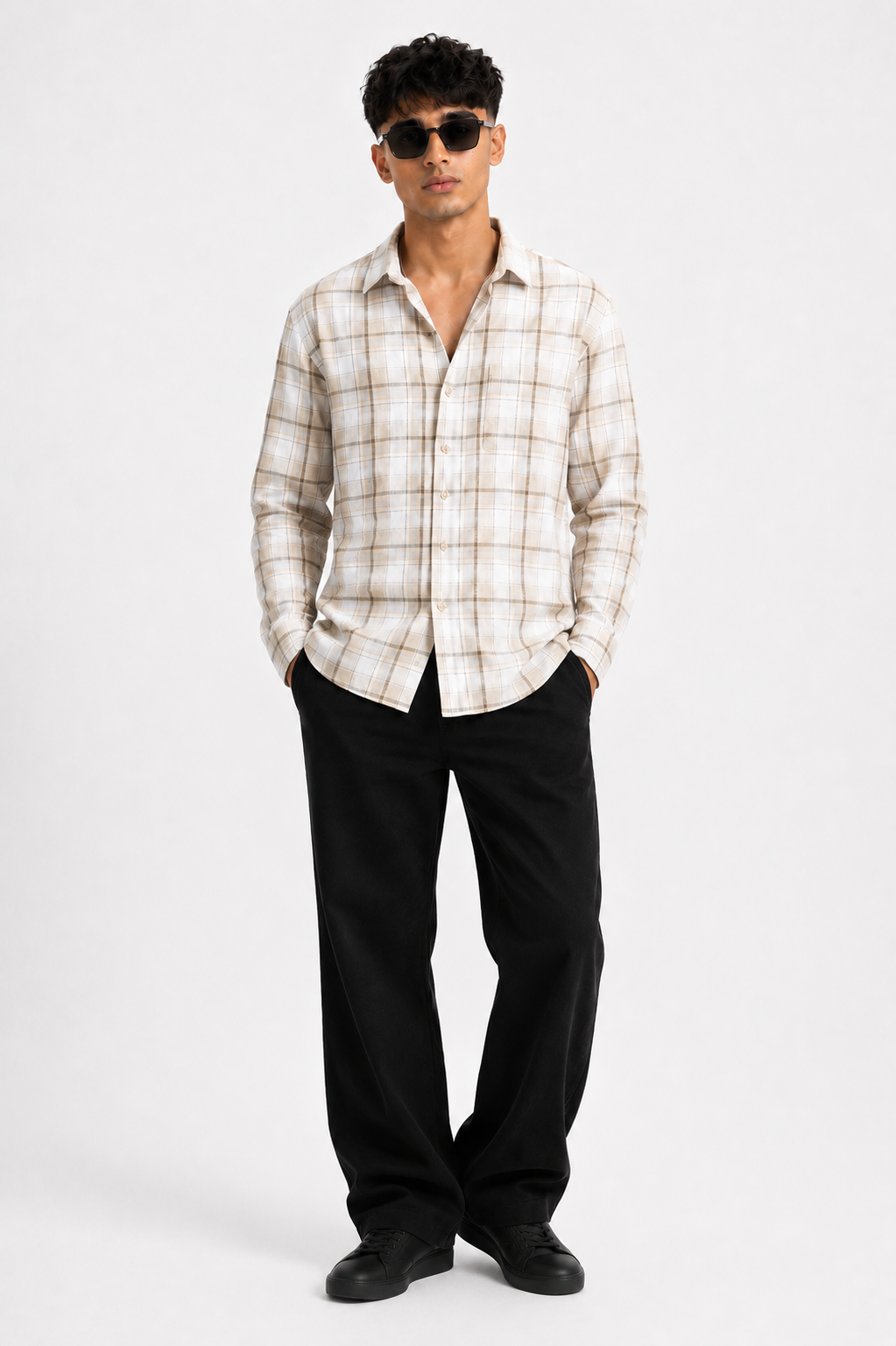 Sandstone Heritage Checks Full Sleeve Shirt
