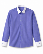 Monarch Blue Signature Stripe Shirt