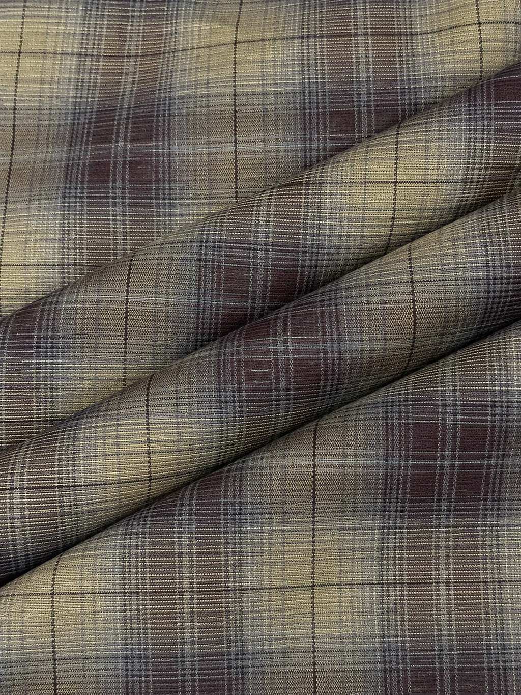 Olive & Charcoal Shadow Check Casual Shirt