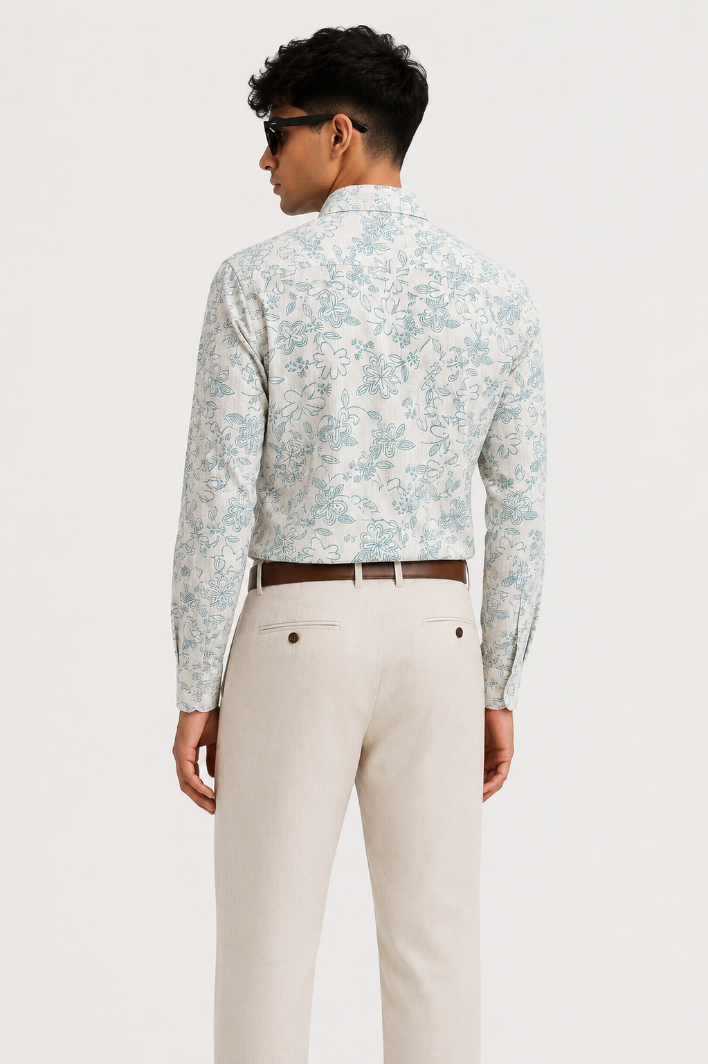 Verdant Bloom Linen Shirt – Premium Floral Print