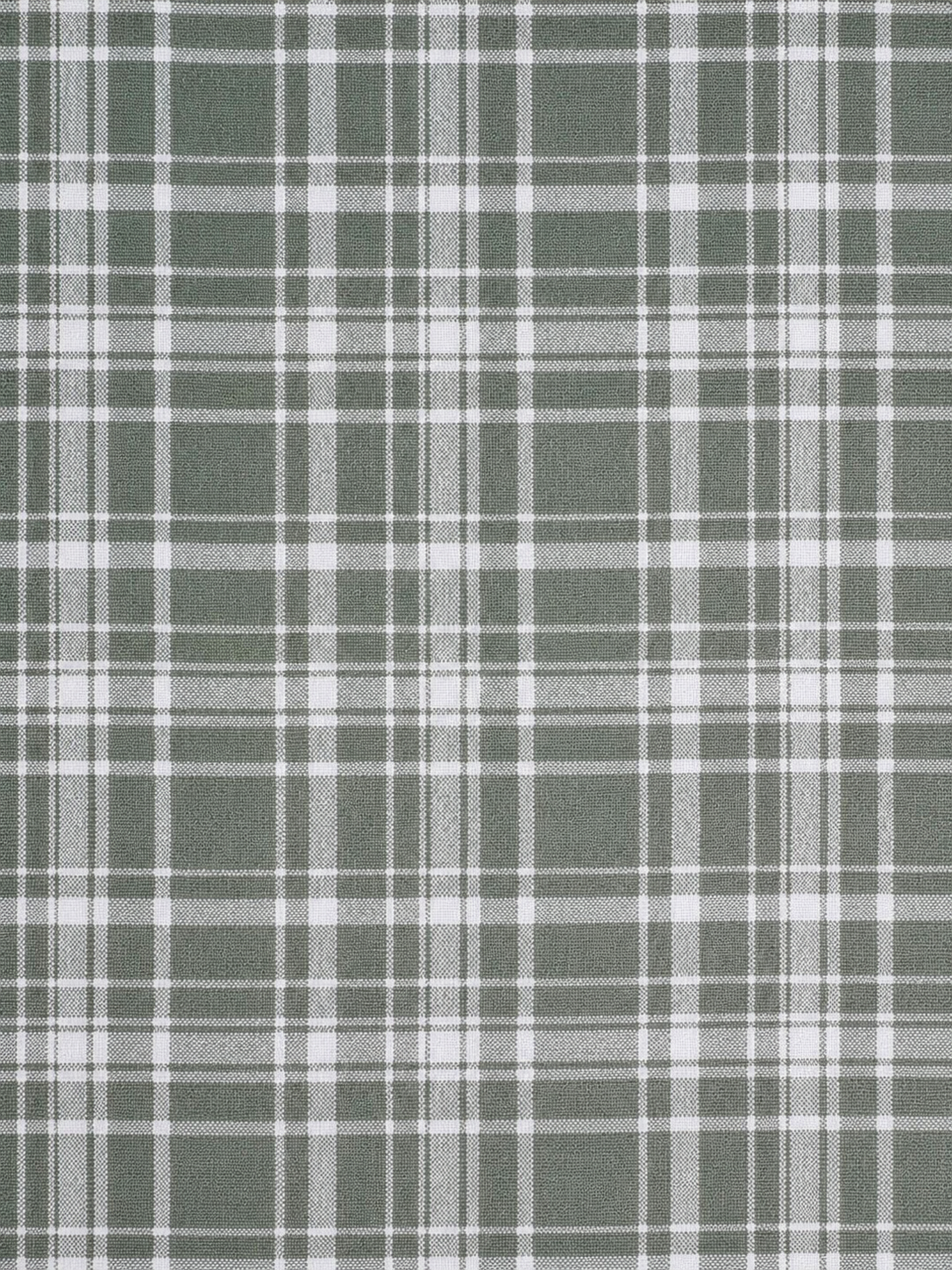 Sage Grid Checked Cotton Shirt