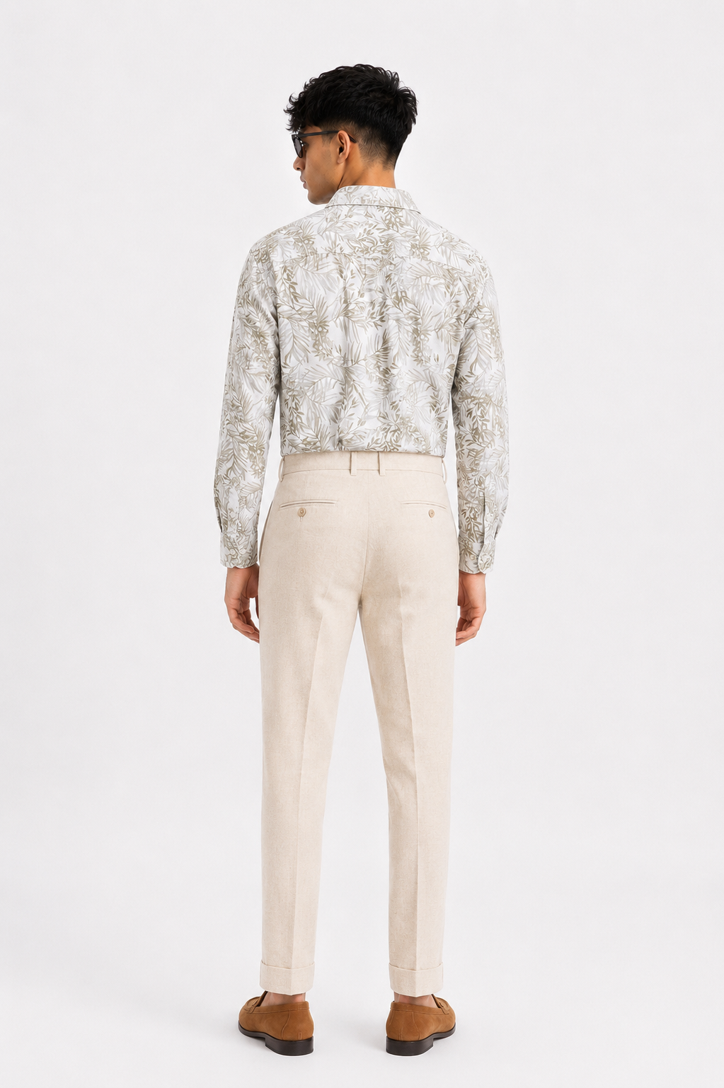 Sage Leaf Printed Full Sleeve Shirt