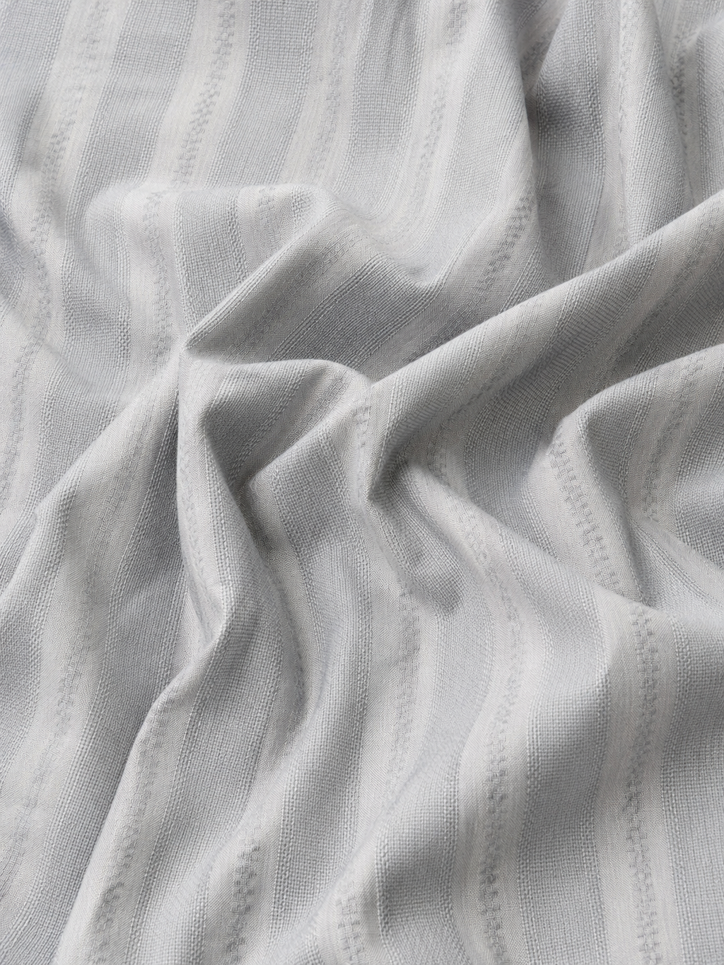 Mist Grey Textured Stripe Shirt