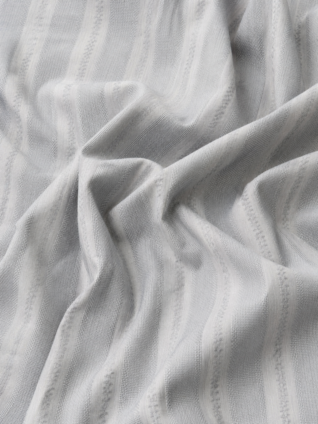 Mist Grey Textured Stripe Shirt