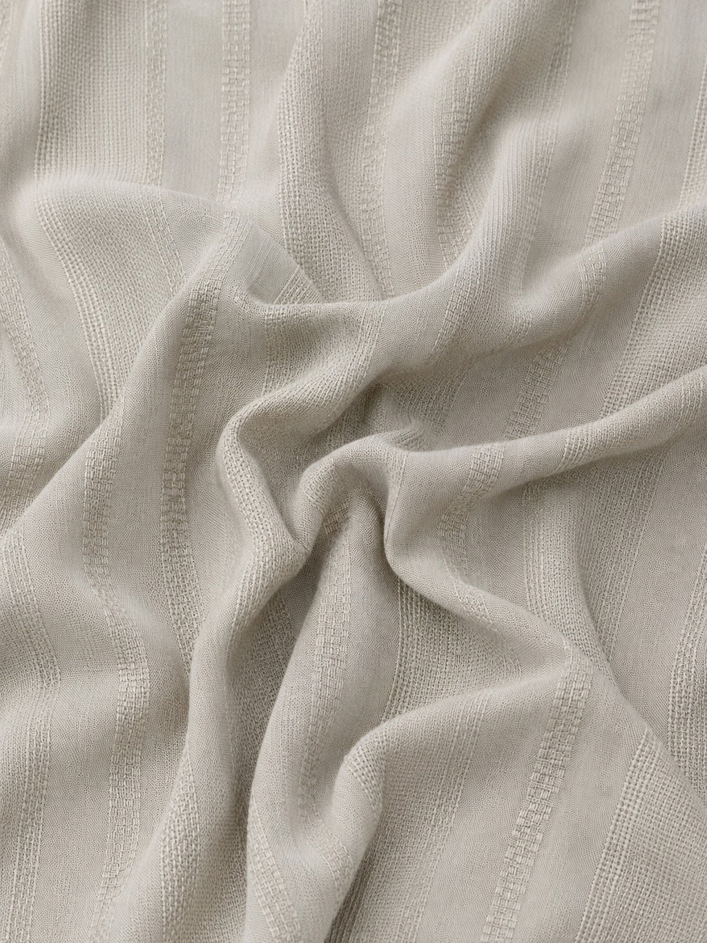 Textured Beige Stripe Shirt