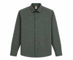 Forest Green Pinstripe Boxy Fit Overshirt